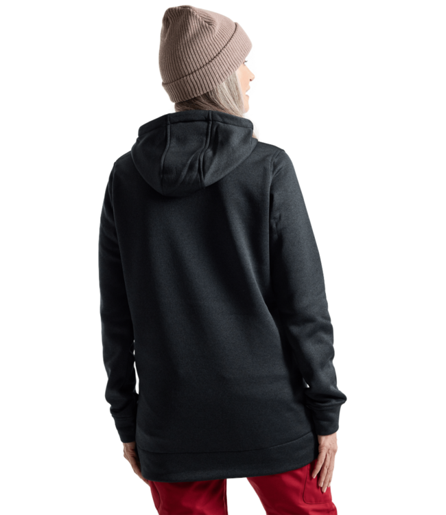 BURTON WOMENS OAK LONG P/O HOODIE TRUE BLACK HEATHER 2026