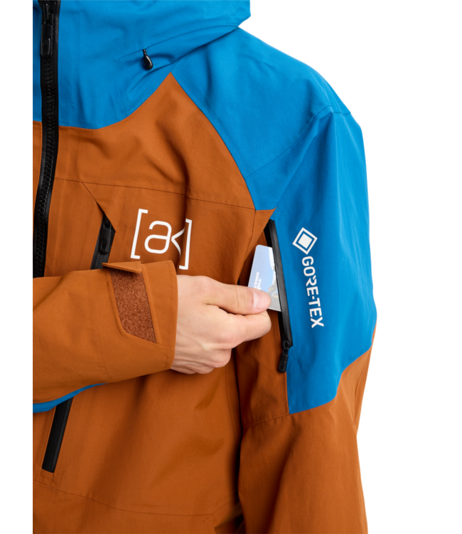 BURTON [AK] CYCLIC GORE‑TEX 2L JACKET CHESTNUT BROWN/BLUE TEAL 2026