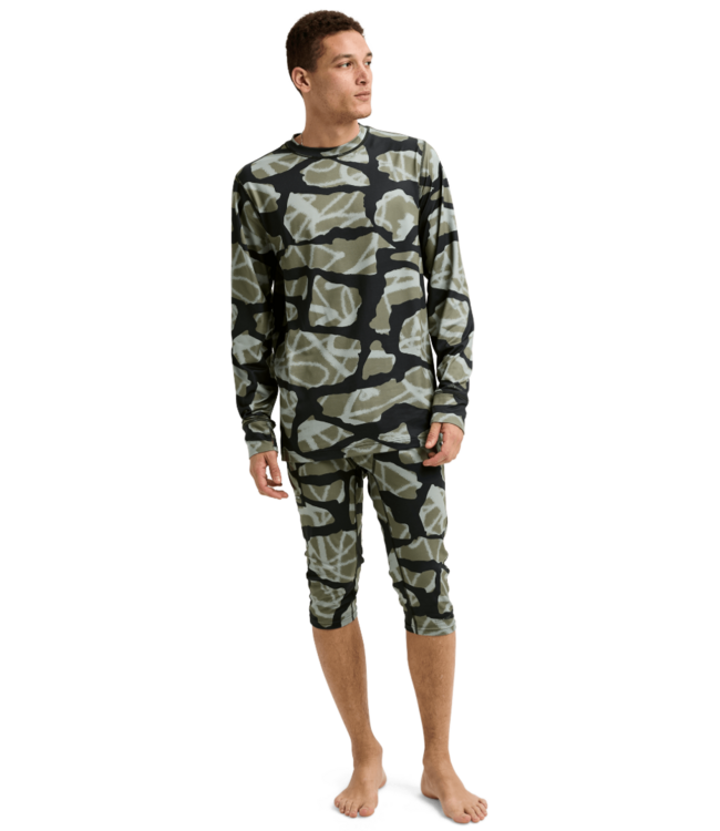 BURTON MIDWEIGHT BASE LAYER CREWNECK GRAFFITI CAMO 2026