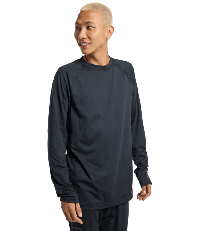 BURTON MIDWEIGHT BASE LAYER CREWNECK TRUE BLACK 2026