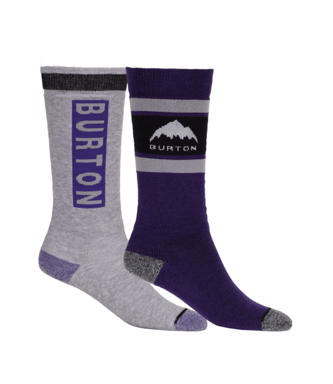 BURTON KIDS WEEKEND MIDWEIGHT SOCKS (2 PACK) IMPERIAL PURPLE 2026