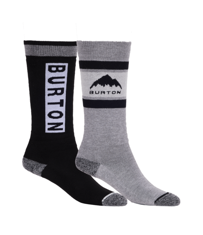 BURTON KIDS WEEKEND MIDWEIGHT SOCKS (2 PACK) TRUE BLACK 2026