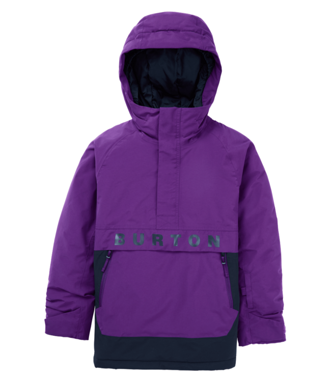 BURTON KIDS FROSTNER 2L ANORAK JACKET IMPERIAL PURPLE/TRUE BLACK 2026
