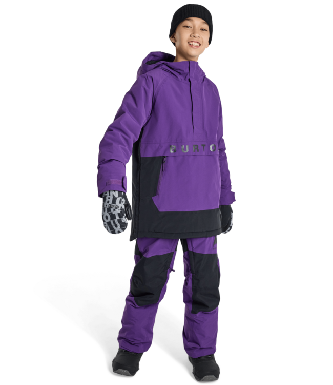 BURTON KIDS FROSTNER 2L ANORAK JACKET IMPERIAL PURPLE/TRUE BLACK 2026