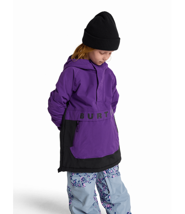 BURTON KIDS FROSTNER 2L ANORAK JACKET IMPERIAL PURPLE/TRUE BLACK 2026