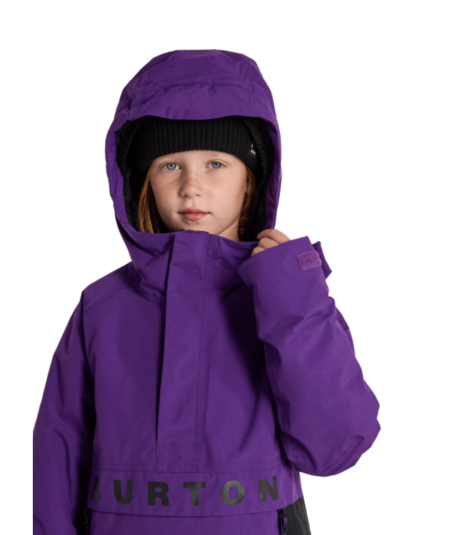 BURTON KIDS FROSTNER 2L ANORAK JACKET IMPERIAL PURPLE/TRUE BLACK 2026