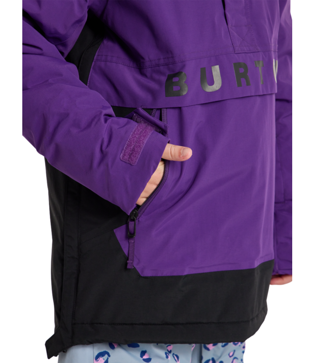 BURTON KIDS FROSTNER 2L ANORAK JACKET IMPERIAL PURPLE/TRUE BLACK 2026