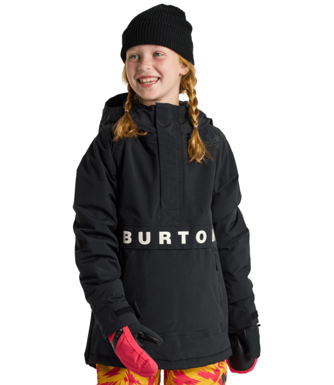 BURTON KIDS FROSTNER 2L ANORAK JACKET TRUE BLACK 2026