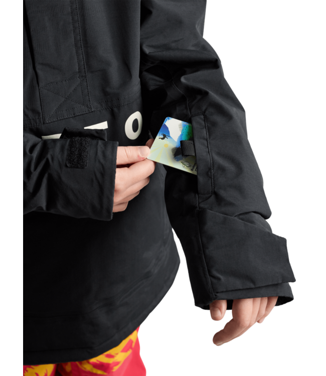 BURTON KIDS FROSTNER 2L ANORAK JACKET TRUE BLACK 2026