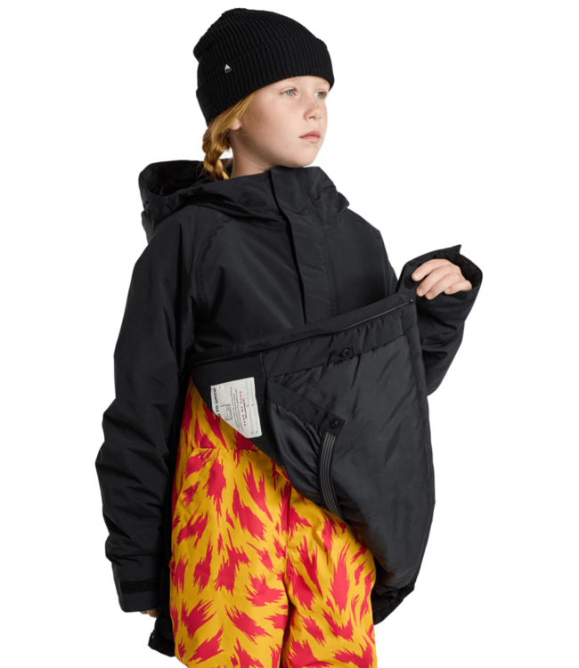 BURTON KIDS FROSTNER 2L ANORAK JACKET TRUE BLACK 2026