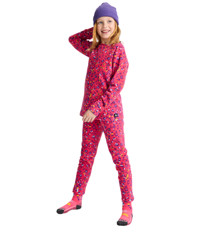 BURTON KIDS FLEECE BASE LAYER SET WILDCAT FLORAL 2026