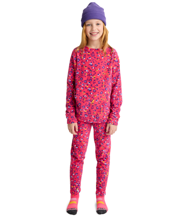 BURTON KIDS FLEECE BASE LAYER SET WILDCAT FLORAL 2026