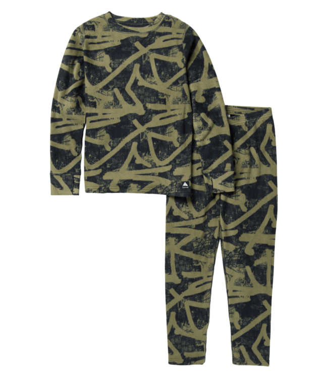 BURTON KIDS FLEECE BASE LAYER SET FOREST CITY STREETS 2026