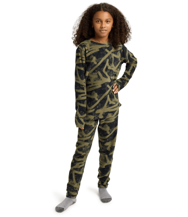 BURTON KIDS FLEECE BASE LAYER SET FOREST CITY STREETS 2026