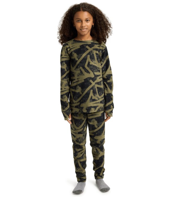 BURTON KIDS FLEECE BASE LAYER SET FOREST CITY STREETS 2026