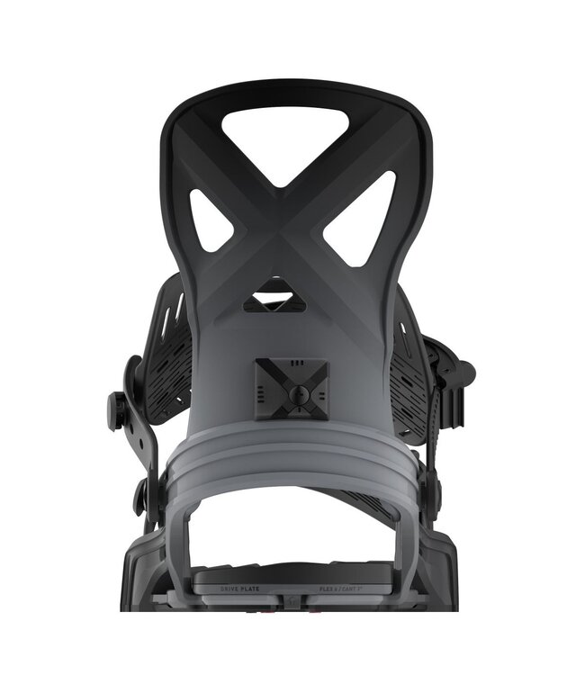 BENT METAL ANVIL SNOWBOARD BINDINGS BLACK/GREY 2026