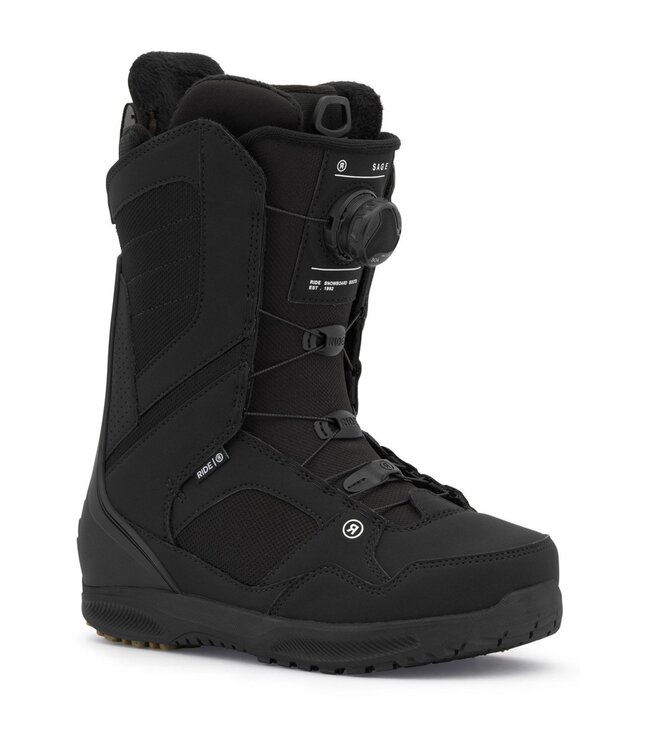 RIDE WOMENS SAGE SNOWBOARD BOOTS BLACK 2026