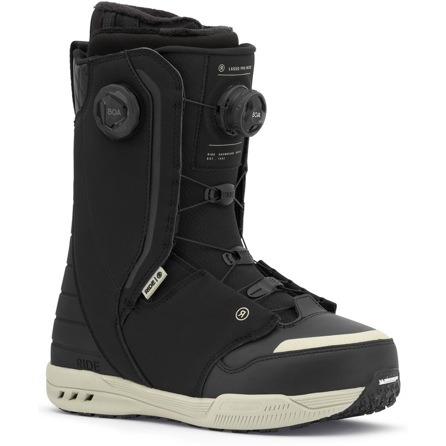 RIDE LASSO PRO WIDE SNOWBOARD BOOTS BLACK 2026 - ONE Boardshop