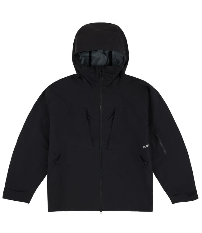 SOUVENIR 3 PLY RIPSTOP SHELL JACKET BLACK 2026