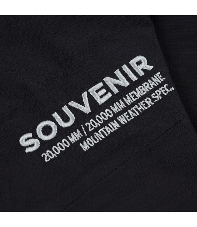 SOUVENIR 3 PLY RIPSTOP SHELL JACKET BLACK 2026