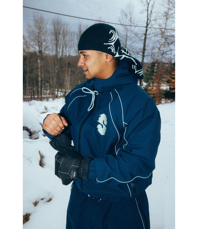 SOUVENIR INSULATED TRACK JACKET NAVY 2026