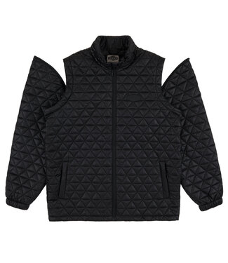 SOUVENIR SOUVENIR CONVERTIBLE MICRO PUFFER JACKET BLACK 2026