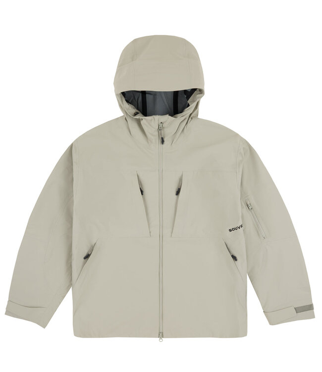 SOUVENIR 3 PLY RIPSTOP SHELL JACKET PUTTY 2026