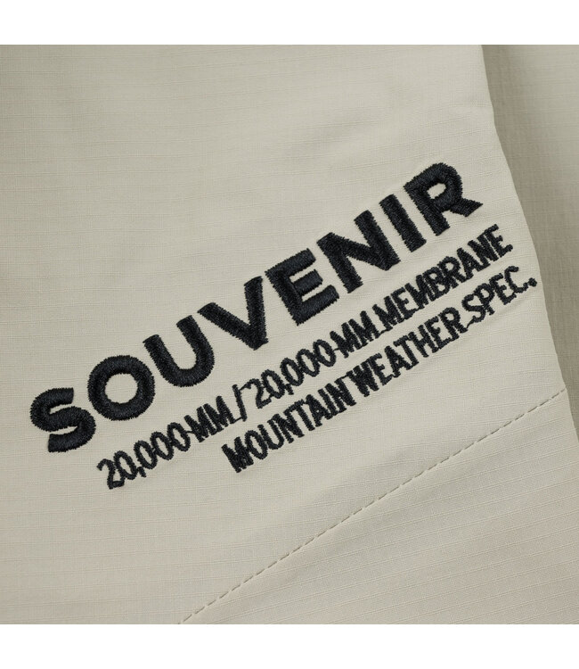 SOUVENIR 3 PLY RIPSTOP SHELL JACKET PUTTY 2026