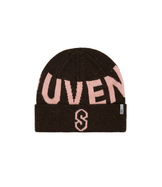 SOUVENIR SOUVENIR SPECKLED CUFF BEANIE CHOCOLATE 2026