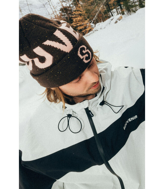 SOUVENIR SPECKLED CUFF BEANIE CHOCOLATE 2026