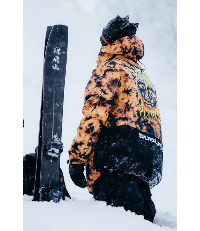 686 x SUBLIME ANORAK JACKET ORANGE TIE DIE 2026