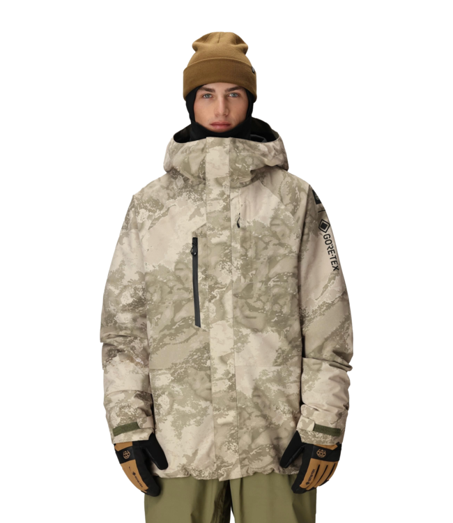 686 MENS GORE-TEX CORE SHELL SNOW JACKET LIMESTONE HEMISPHERE PRINT 2026