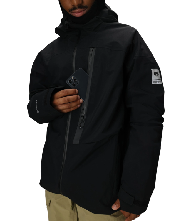 686 MENS GORE-TEX GT THERMOGRAPH SNOW JACKET BLACK 2026
