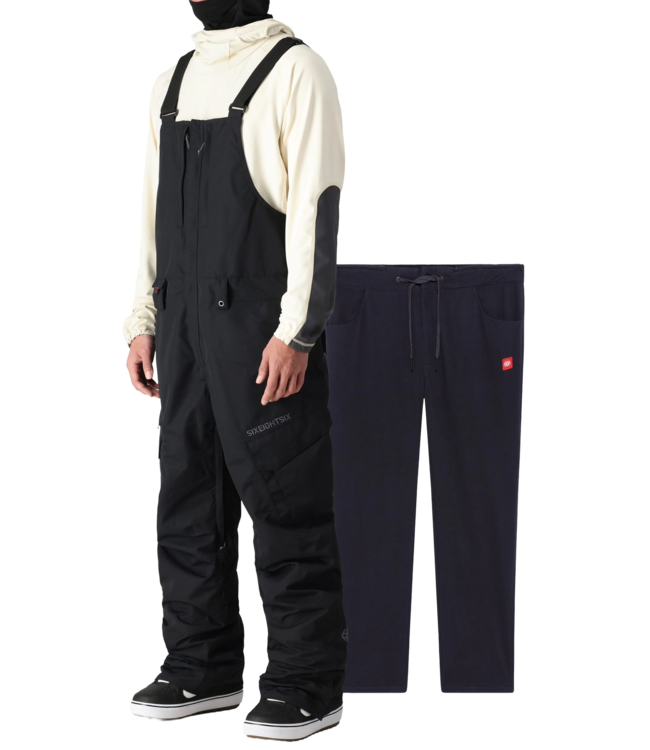 686 SMARTY® 3-IN-1 CARGO BIB PANT BLACK 2026