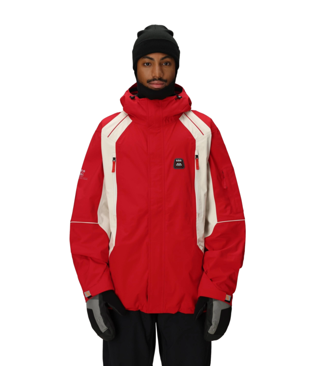 686 2002 X3 SHELL JACKET TRUE RED CLEARBLOCK 2026