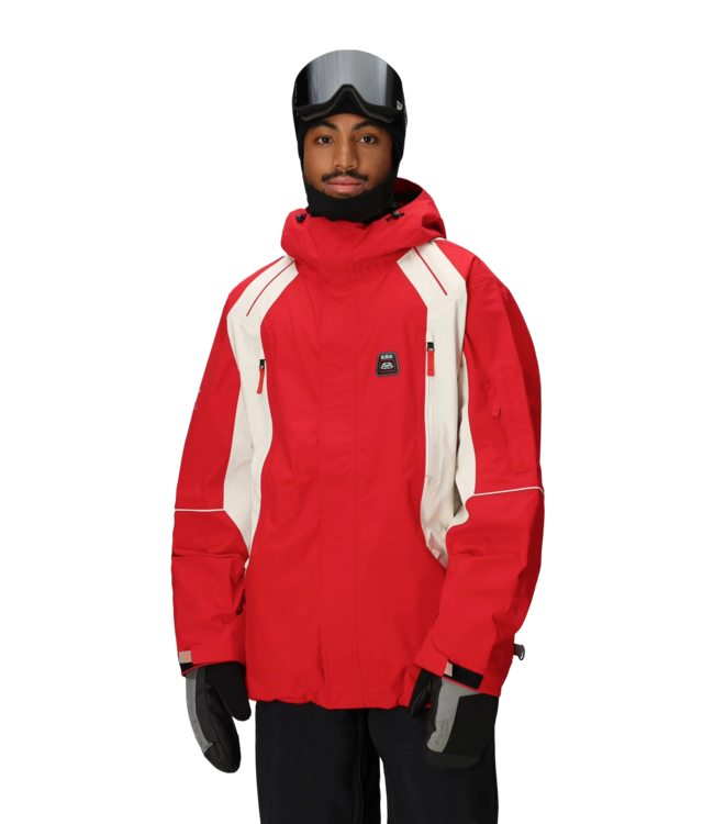 686 2002 X3 SHELL JACKET TRUE RED CLEARBLOCK 2026