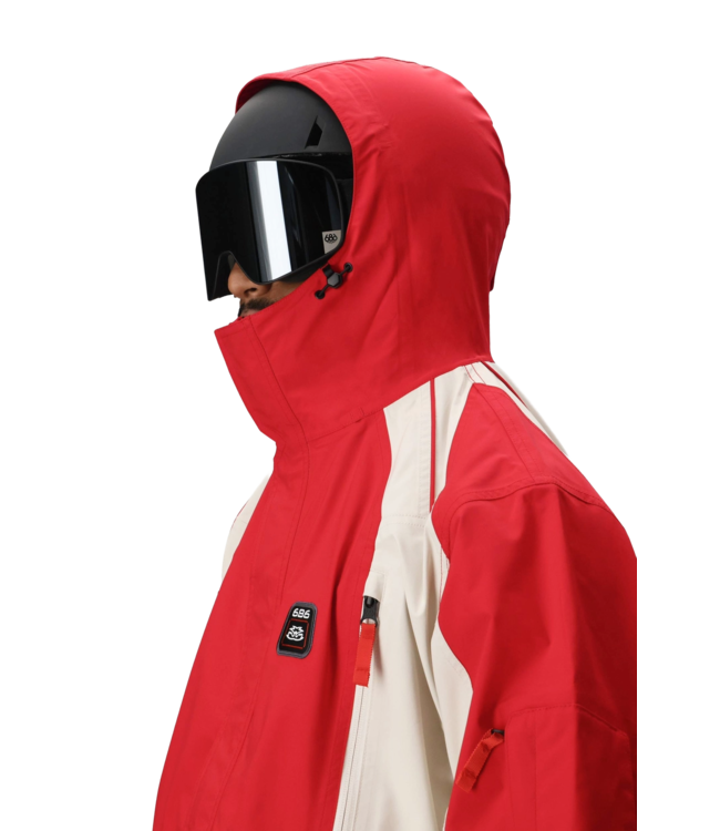 686 2002 X3 SHELL JACKET TRUE RED CLEARBLOCK 2026