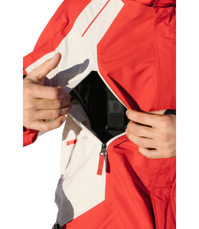 686 2002 X3 SHELL JACKET TRUE RED CLEARBLOCK 2026