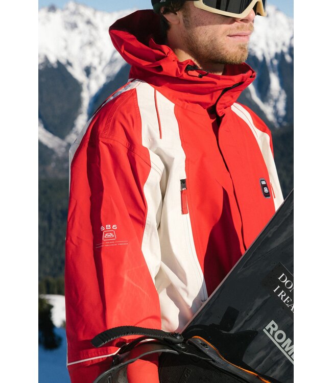 686 2002 X3 SHELL JACKET TRUE RED CLEARBLOCK 2026