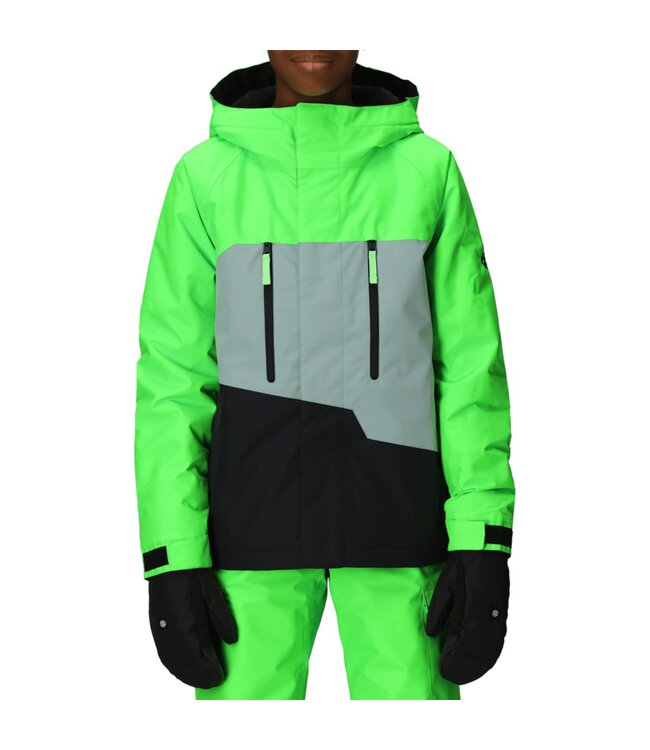 686 BOYS GEO INSULATED JACKET BOREALIS GREEN CLEARBLOCK 2026