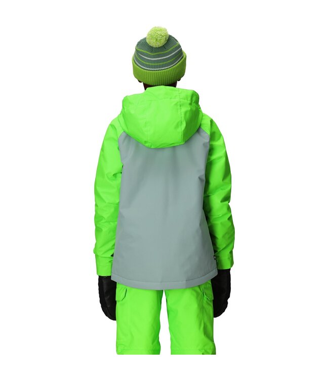 686 BOYS GEO INSULATED JACKET BOREALIS GREEN CLEARBLOCK 2026