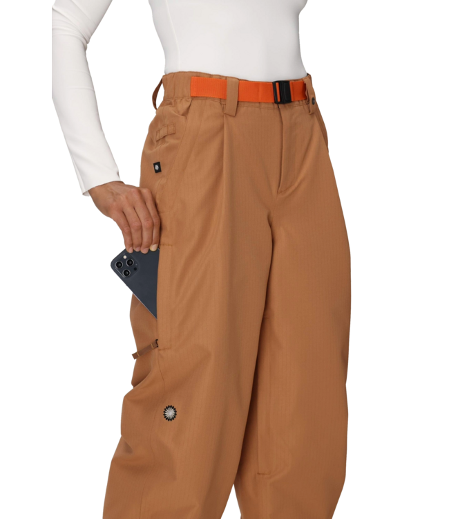 686 WOMENS OUTLINE SHELL PANT CARAMEL RIPSTOP 2026
