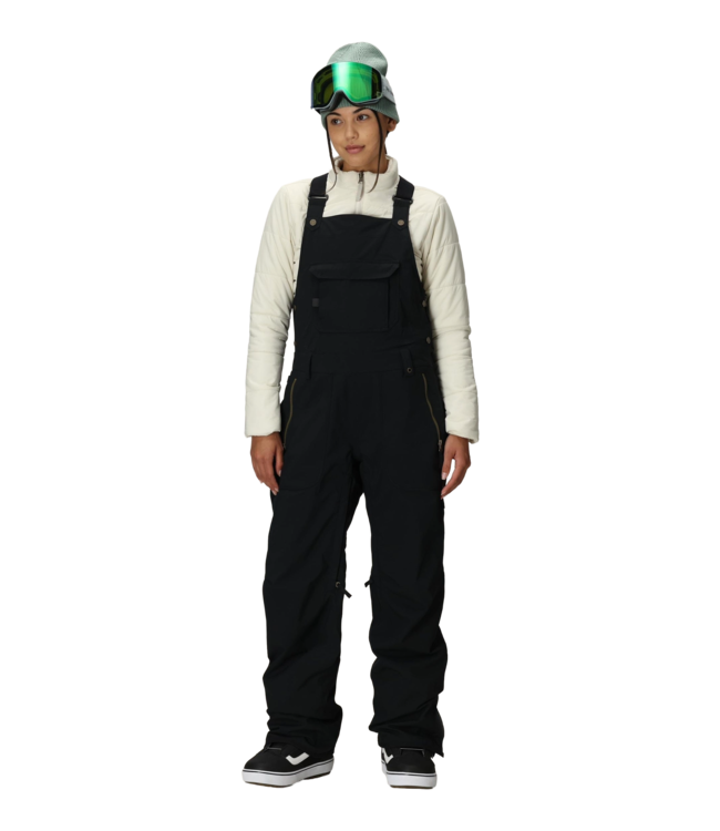 686 WOMENS BLACK MAGIC INSULATED BIB BLACK 2026