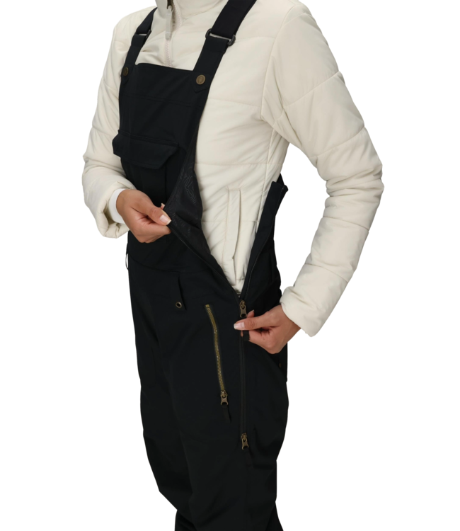 686 WOMENS BLACK MAGIC INSULATED BIB BLACK 2026