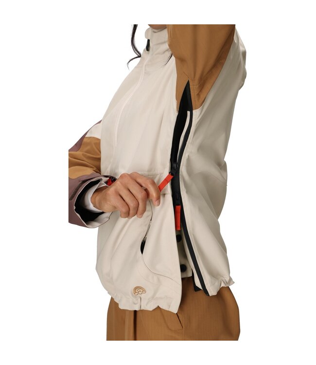 686 WOMENS OUTLINE SHELL ANORAK LIMESTONE CLEARBLOCK 2026