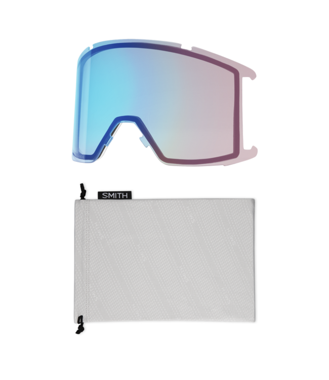 SMITH SQUAD XL GOGGLE LUNAR FOG W/ CHROMAPOP EVERDAY ROSE GOLD MIRROR + CHROMAPOP STORM ROSE FLASH 2026