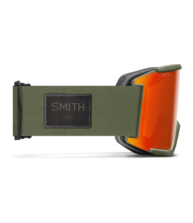 SMITH SQUAD XL GOGGLE FATIGUE GREEN W/ CHROMAPOP EVERYDAY RED MIRROR + CHROMAPOP STORM YELLOW FLASH 2026