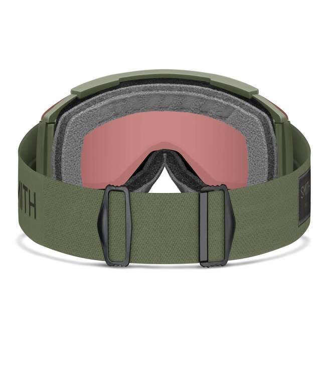 SMITH SQUAD XL GOGGLE FATIGUE GREEN W/ CHROMAPOP EVERYDAY RED MIRROR + CHROMAPOP STORM YELLOW FLASH 2026