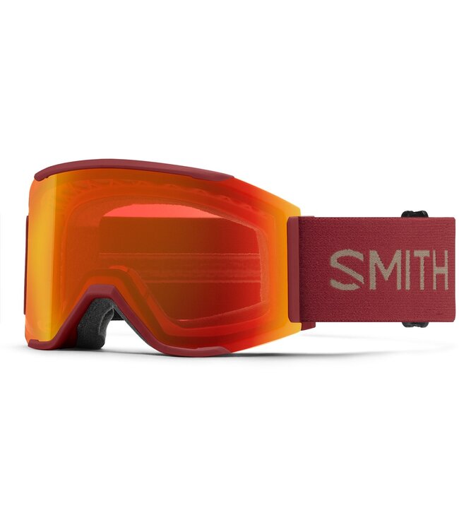SMITH SQUAD MAG GOGGLE IRONWOOD W/ CHROMAPOP EVERYDAY RED MIRROR + CHROMAPOP STORM YELLOW FLASH 2026