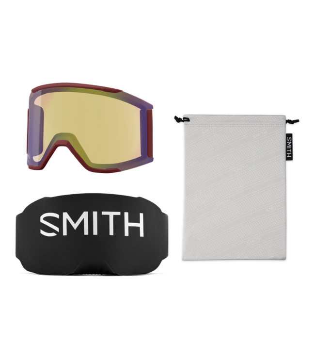 SMITH SQUAD MAG GOGGLE IRONWOOD W/ CHROMAPOP EVERYDAY RED MIRROR + CHROMAPOP STORM YELLOW FLASH 2026